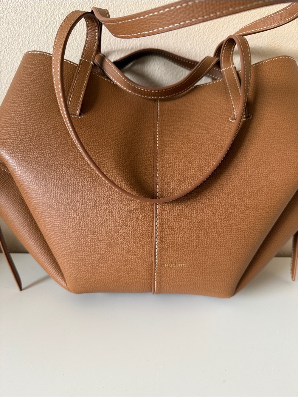 Polene Textured Camel Cyme Mini - Picture 4 of 9